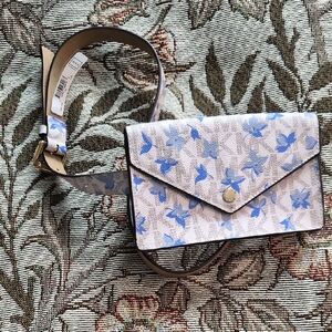 Michael Kors Floral Envelope Fanny Pack